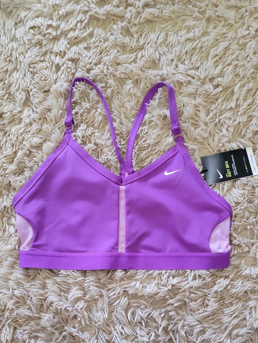 Nike Women's Purple Light-Support Sports Bra NWT